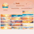 Japanese paper washi tape roll with sky theme designs including colourful clouds and twilight patterns