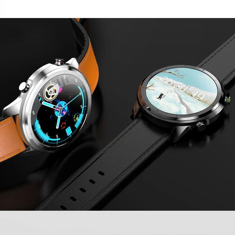LEMFO LF26 smart bracelet watch on wrist showing 1.3-inch display in a silver colour variant.