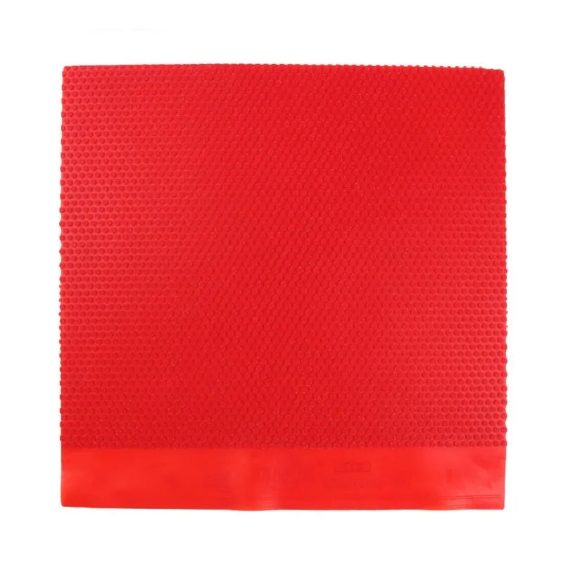 Single table tennis rubber sheet with small-particle texture in black and red colour options