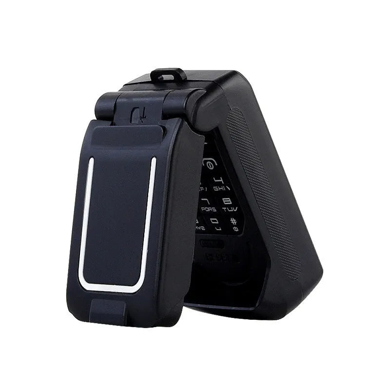 Mini flip phone in six colour options with flip cover design and small screen
