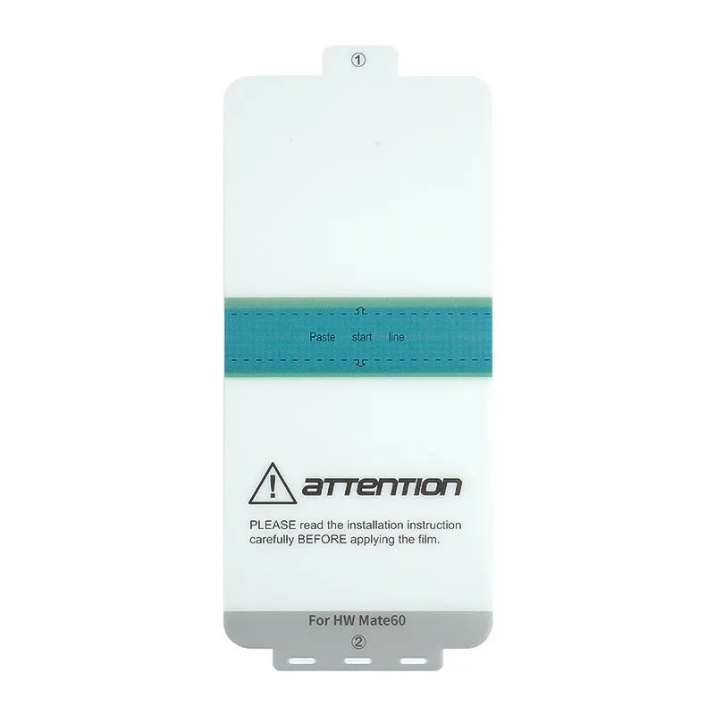 TPU screen protector and application tool for Huawei Mate 60 and Mate 60 Pro mobile phones.