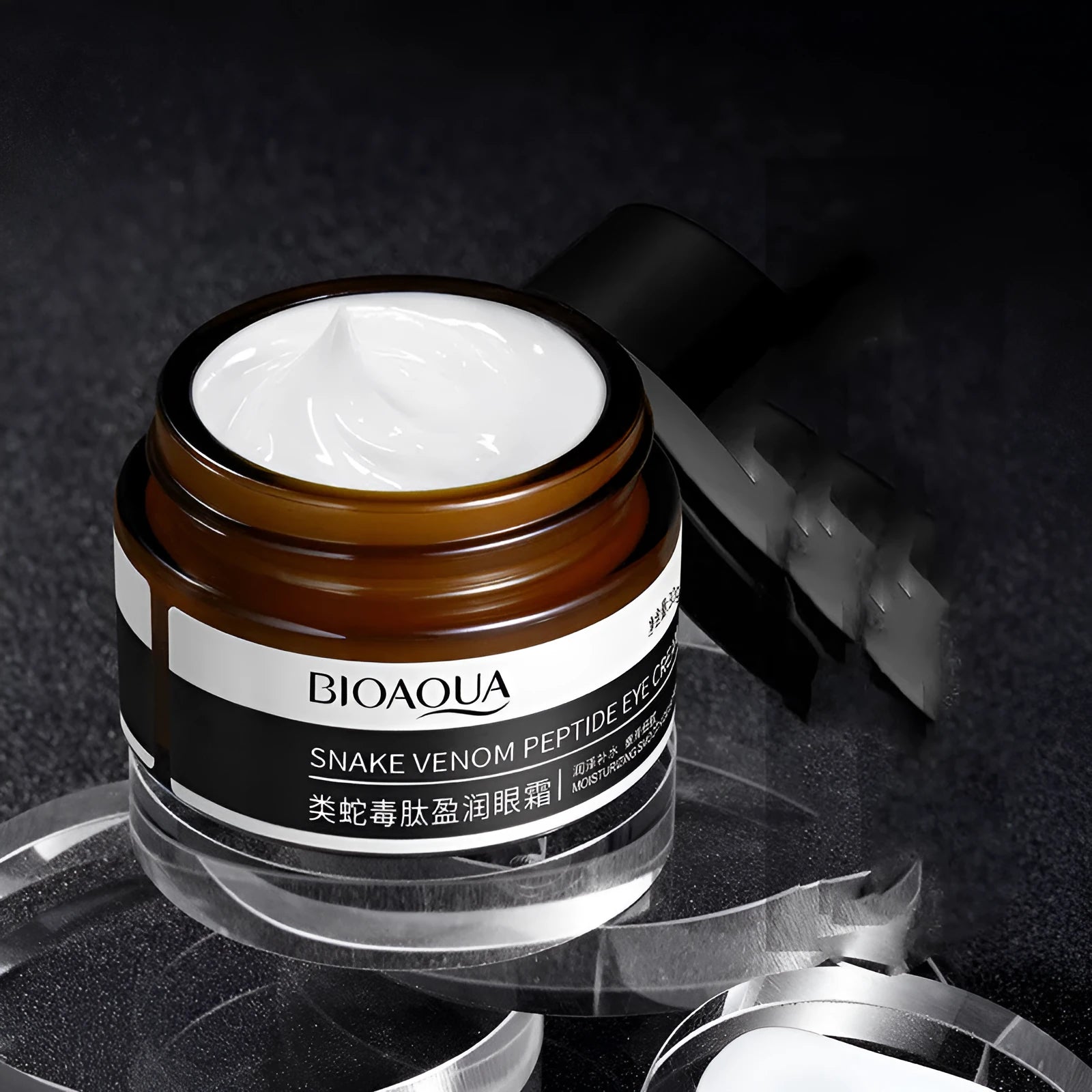 30g tube of peptide firming eye cream for dark circles and moisturising