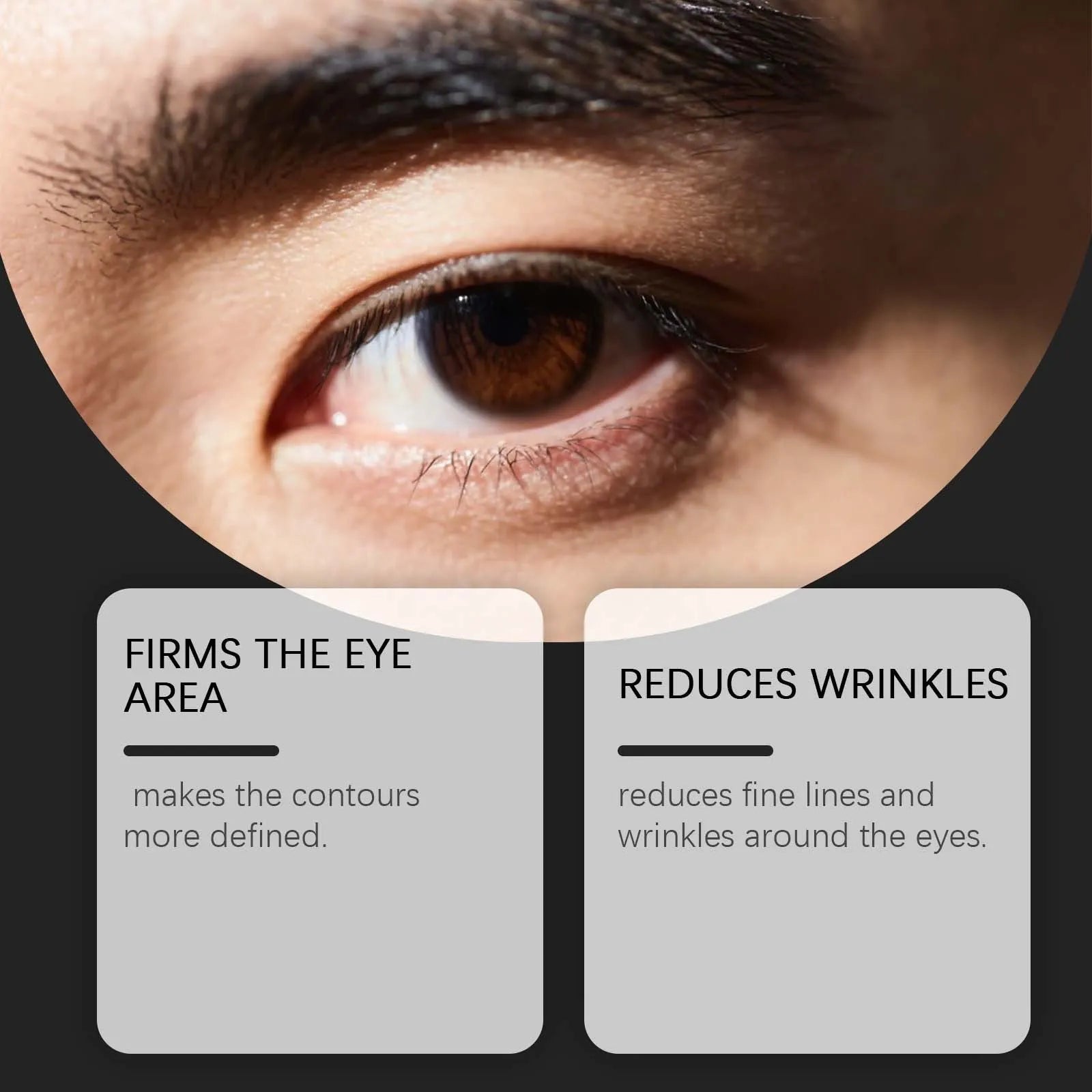 Skin moisturizing eye cream 10ml tube with vitamin C and E, product size 2x2x8.5cm