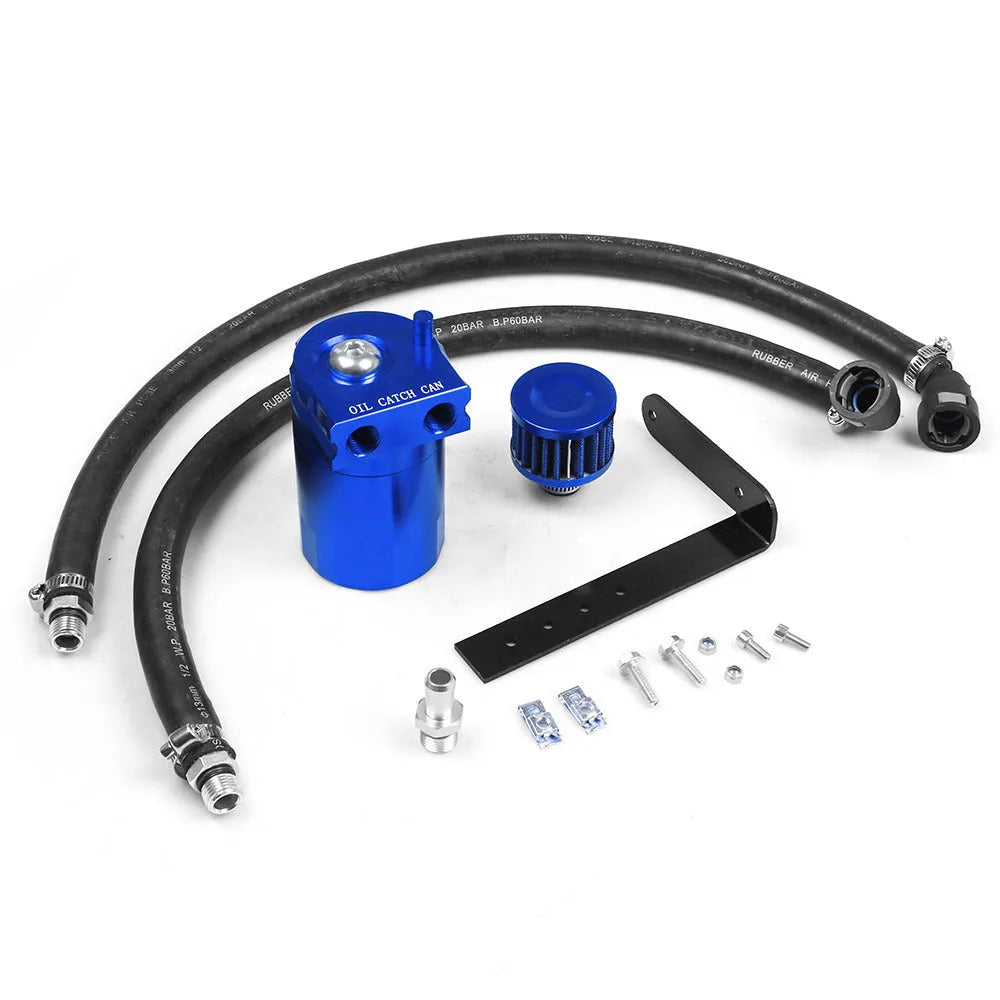 Aluminium alloy oil separator for Ford Expedition in black, red, blue, and silver colour options.