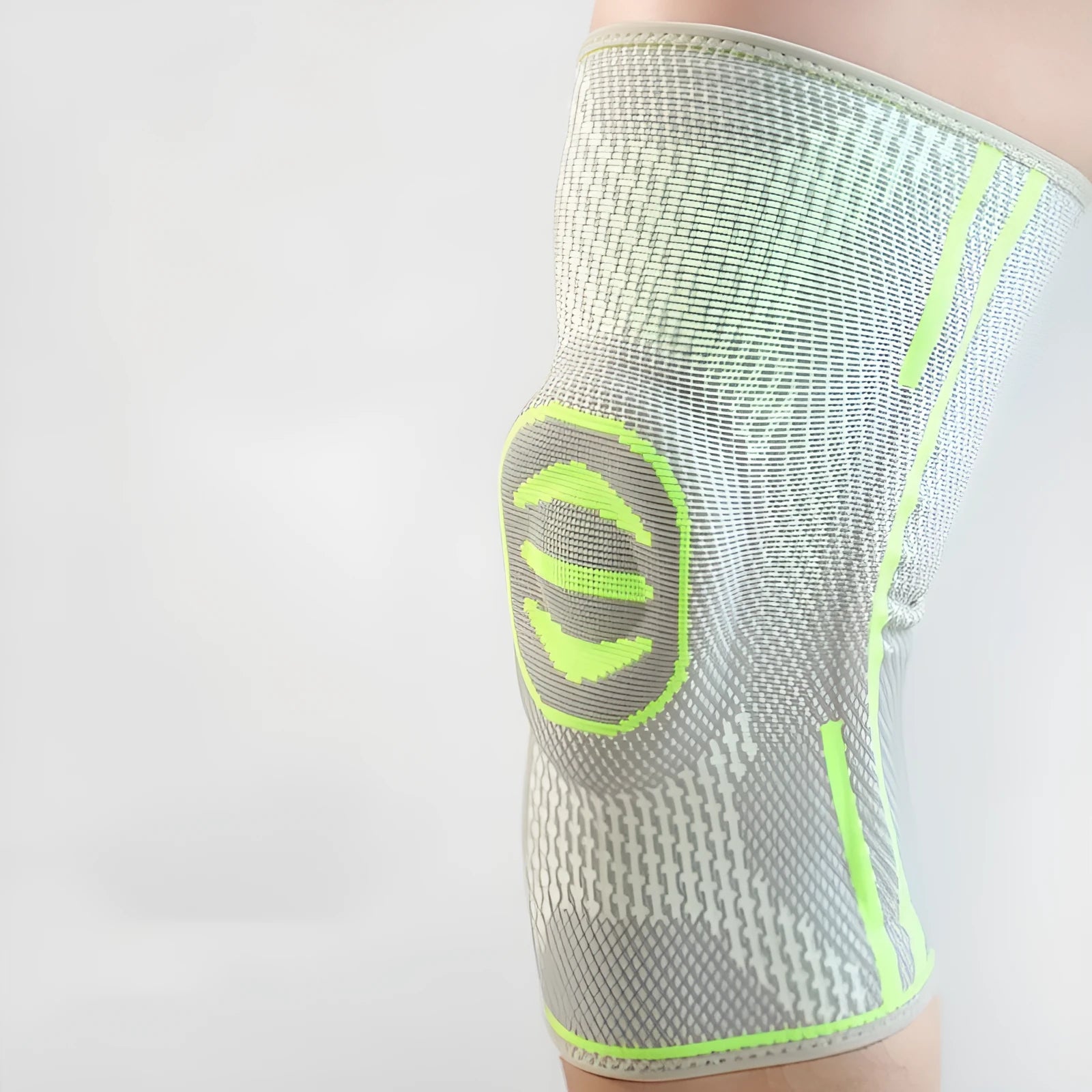 Cotton mountaineering knee pad in blue colour showing sports protection design