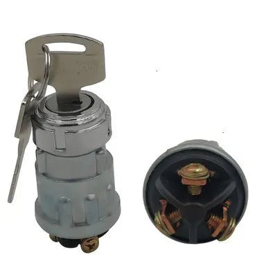 Pure copper automotive ignition lock with key for JK423 switch upgrades in trucks and forklifts