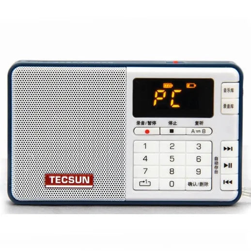 Tecsun Q3 digital audio player and broadcast recorder in one of six available colours