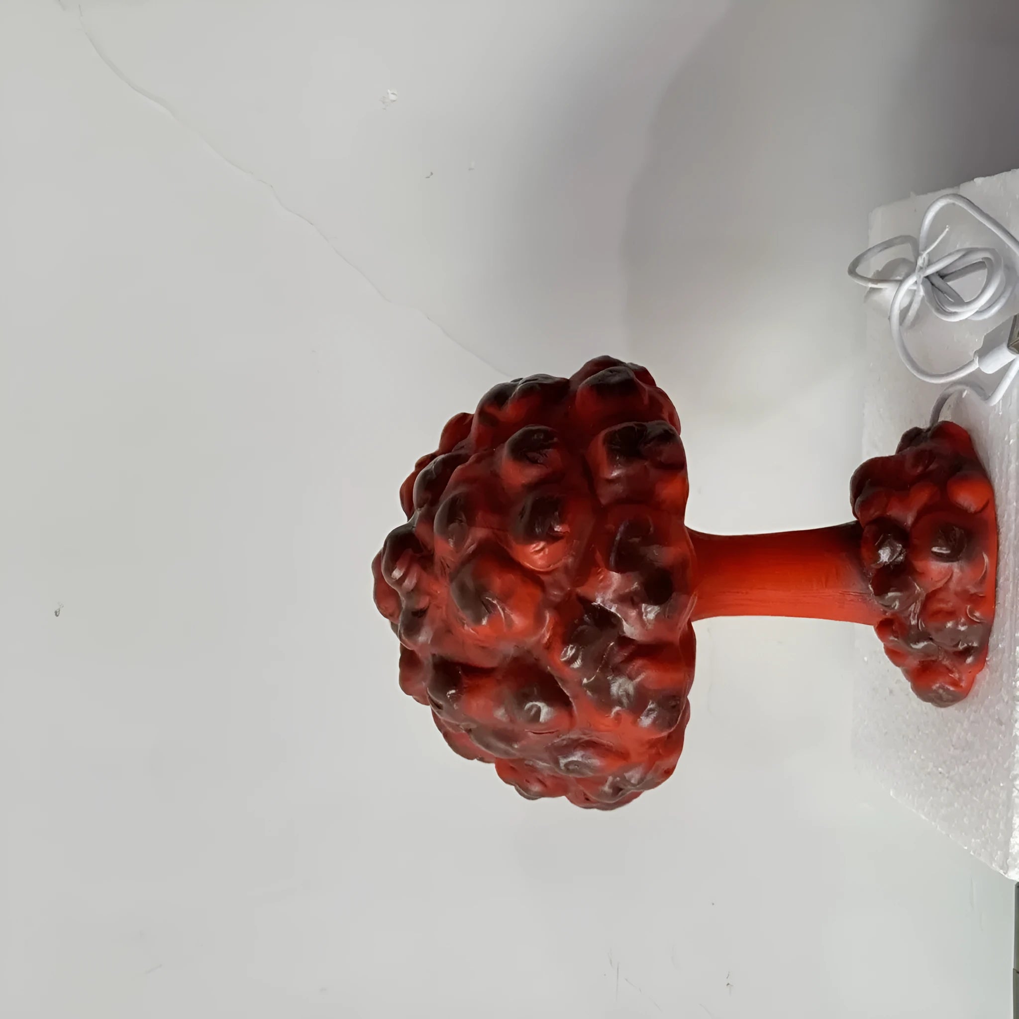 Atomic bomb mushroom cloud shaped modern art table lamp with USB power cable.