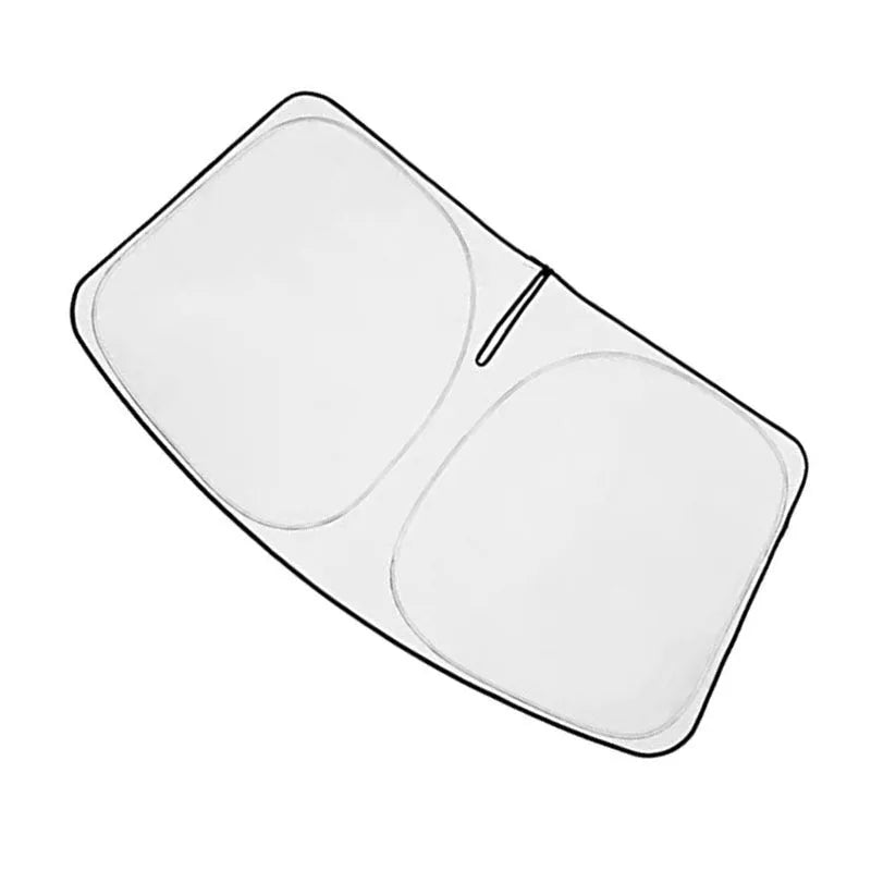Custom silver reflective sunshade cover for Toyota Noah Voxy 90 Series front windshield.