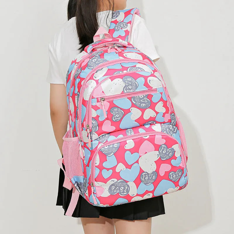 Student backpack with air pillow belt system in blue colour with large capacity design