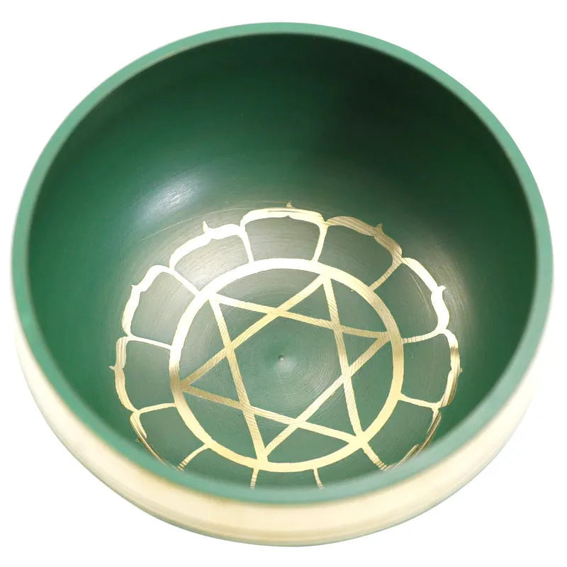 Handmade 7.8cm Himalayan singing bowl in one of seven colours for meditation and yoga
