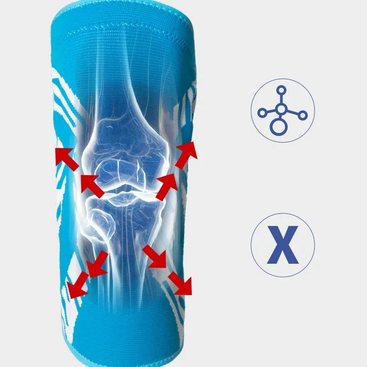 Nylon basketball knee pads in black or blue available sizes S M L XL
