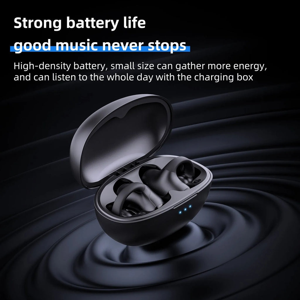 T306 Bluetooth wireless gaming headset with clip-on ear hook design in black or white colour