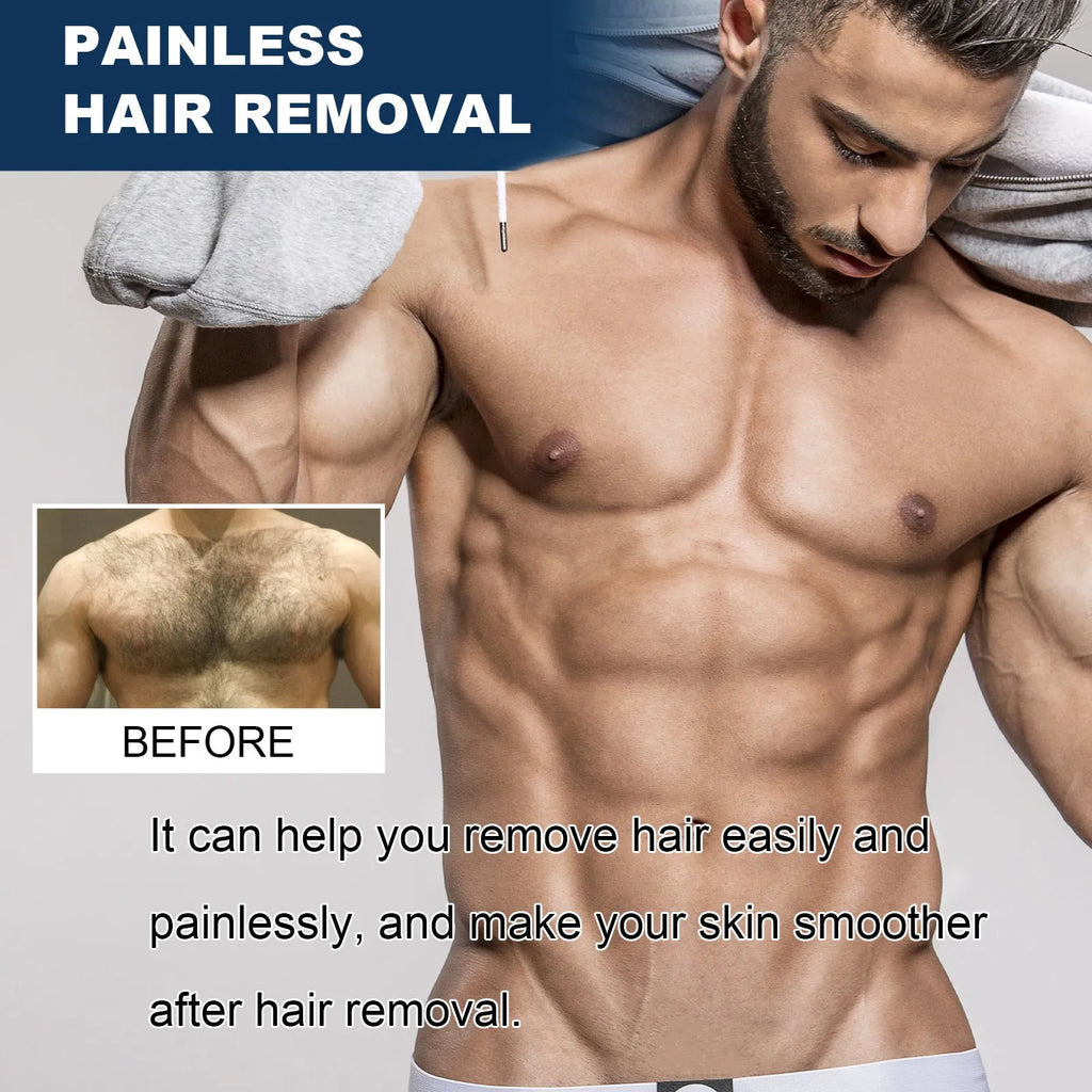 100ml men's hair removal cream bottle for beard armpit hand and leg body depilation