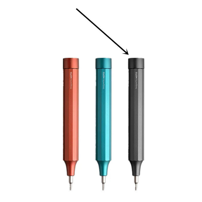 24-in-1 electronics repair screwdriver set with aluminium handle and magnetic bit storage