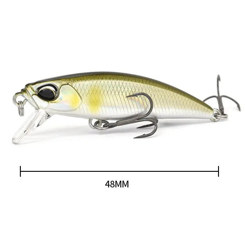 48mm Japanese mino fishing lure for mandarin fish and snakehead in various colours