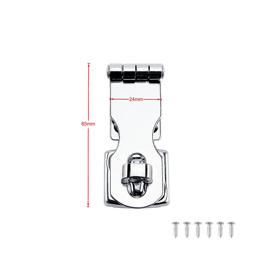 304 stainless steel mirror finish lock latch bolt for drawers, doors, and cabinets.