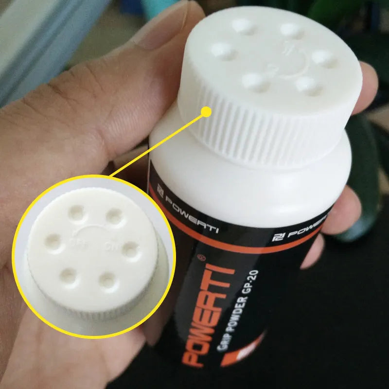 White sports anti-slip magnesium powder for badminton tennis weightlifting grip enhancement