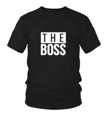 Men's loose fit round neck T-shirt with a printed graphic, short sleeves, on a white background.