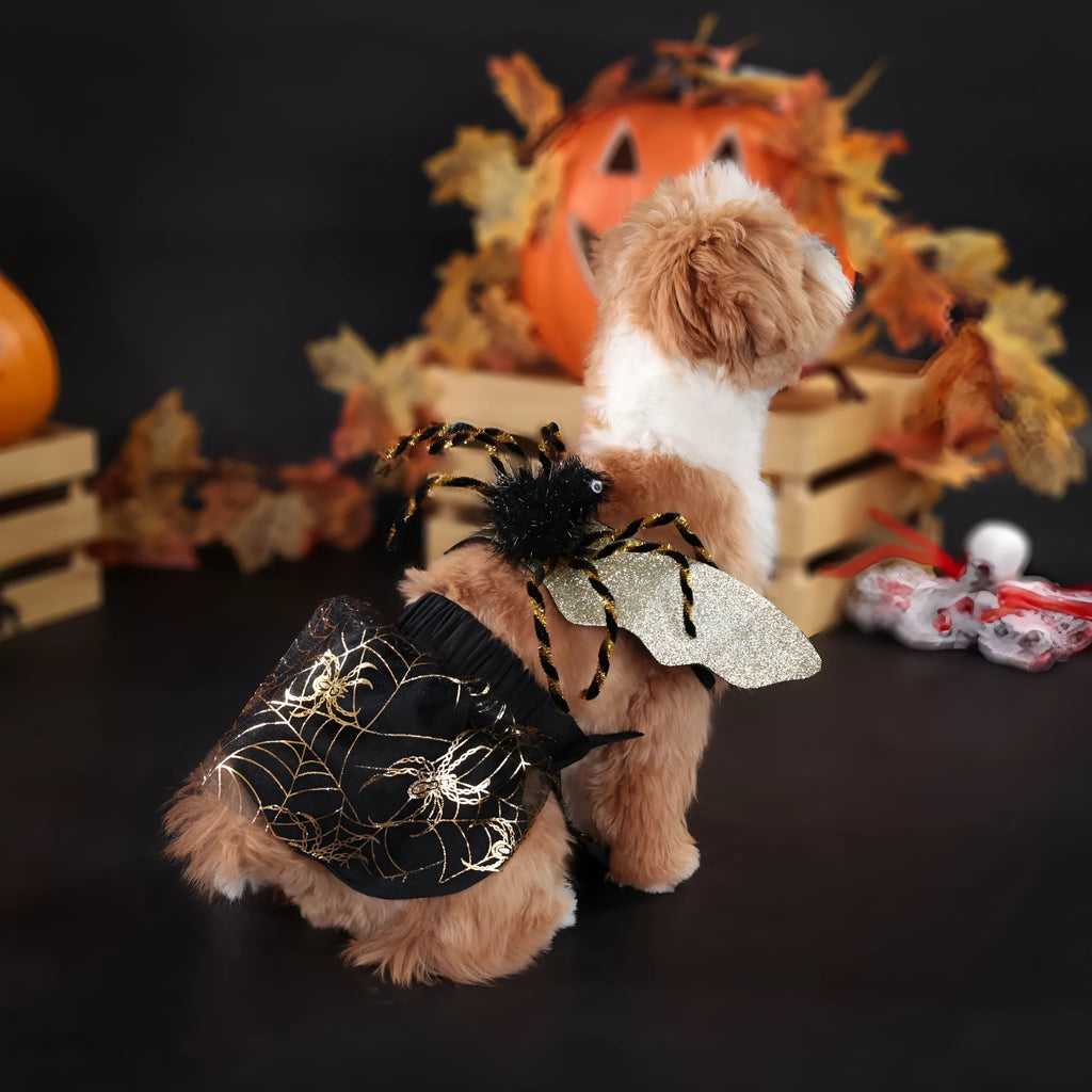 Polyester dog Halloween costume suit in uniform design available in four sizes