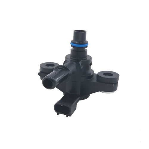 Black ABS plastic turbocharger boost control solenoid valve for Ford cars, part number AU5A-9G866-AB.