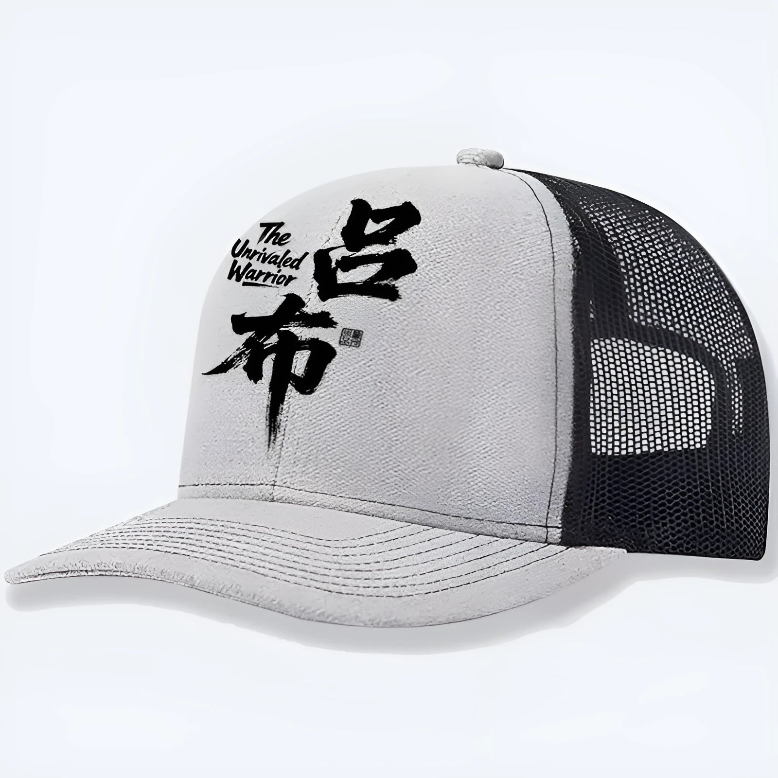 Men's polyester baseball cap in multiple colours including blue, black, and grey