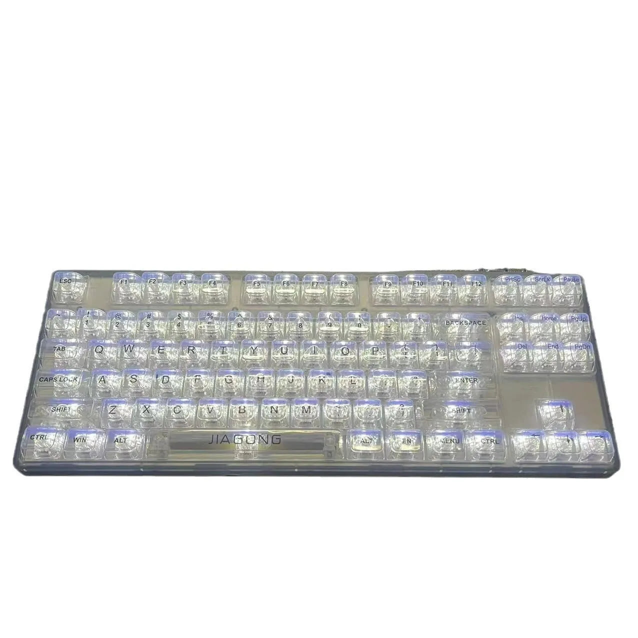 Transparent plastic universal 132-key mechanical keyboard cap set