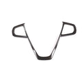 Carbon fibre pattern steering wheel button frame for BMW vehicles