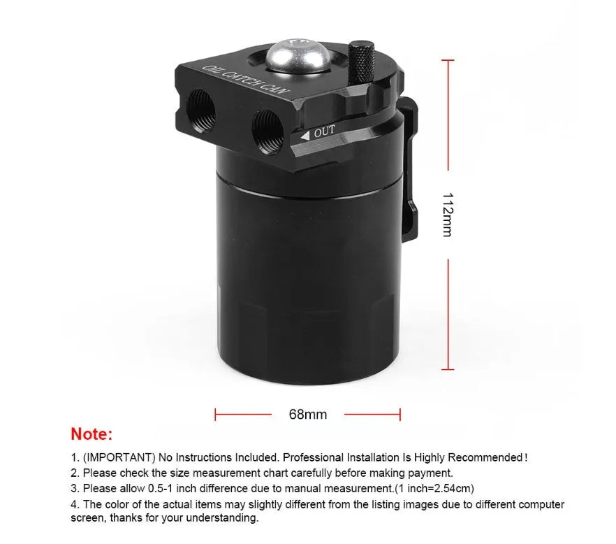 Aluminium alloy oil separator for Ford Expedition in black, red, blue, and silver colour options.