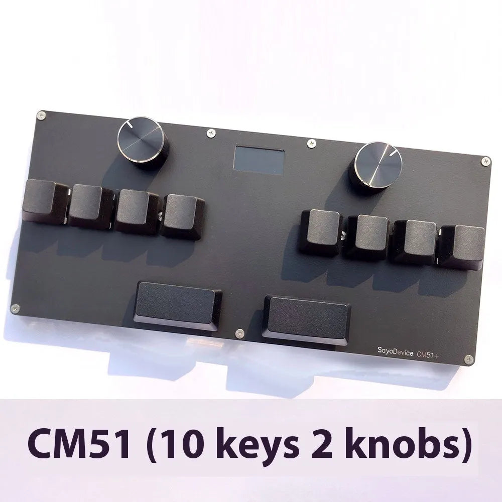 Custom magnetic axis gaming keyboard with IPS colour screen, programmable knob, and RGB backlight in a choice of colours.