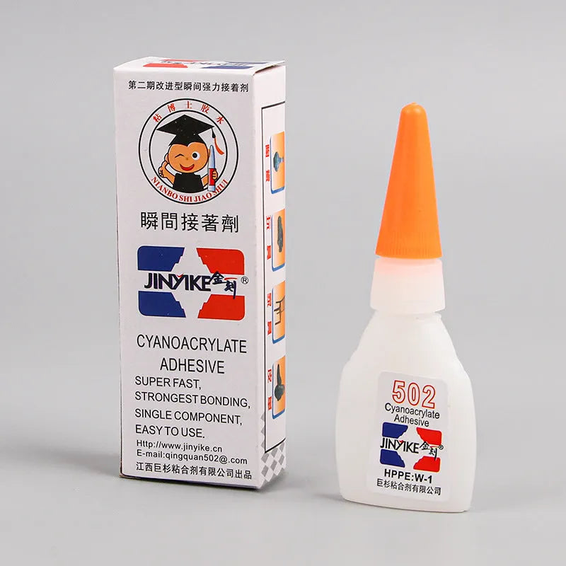 Instant strong adhesive glue tubes for shoe repair in 3g and 8g sizes