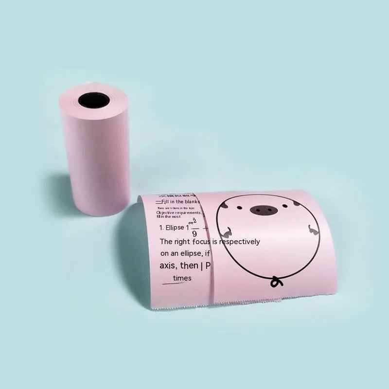 Three rolls of 57mm wide thermal paper in a box for student and cash register printers.