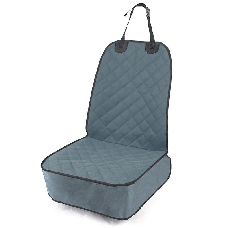 Oxford cloth waterproof pet car cushion in gray for vehicle co-pilot seat dog bed