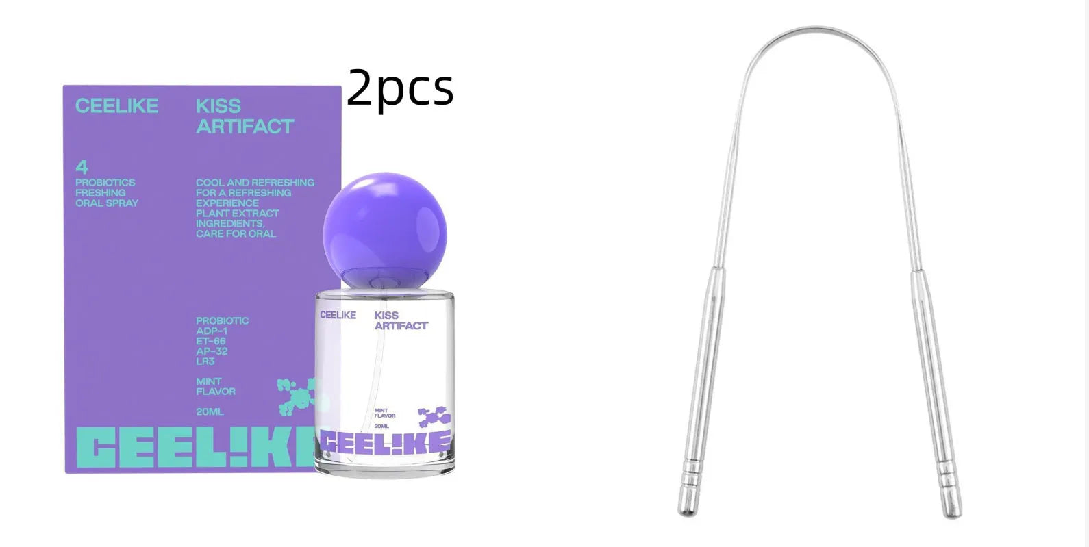 20ml probiotics oral care spray bottle with compact dimensions for portable dental hygiene.