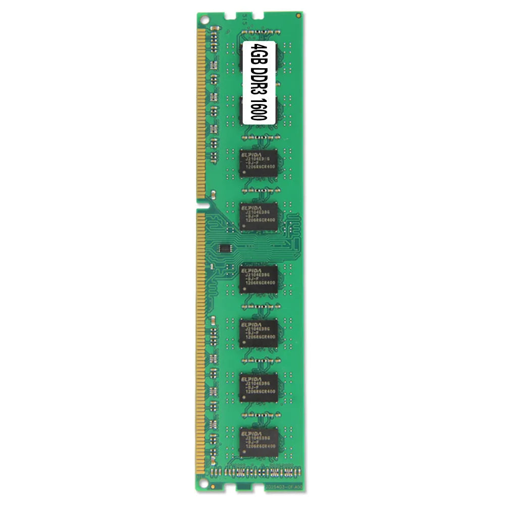 Desktop DDR3 4GB 1600MHz memory module with 240-pin connectors