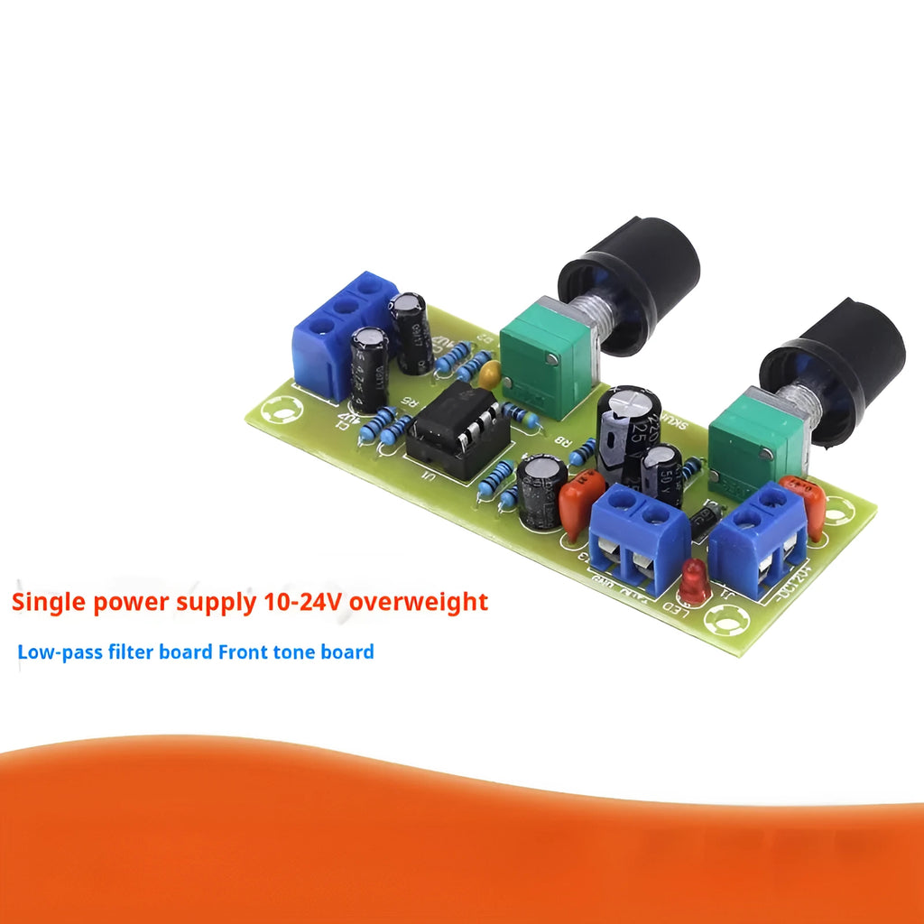 Super Dynamic Bass Boost Front Stage Board circuit board with potentiometers and connectors