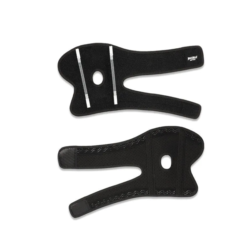 Black adjustable pressure sports elbow guard for training and outdoor athletic activities