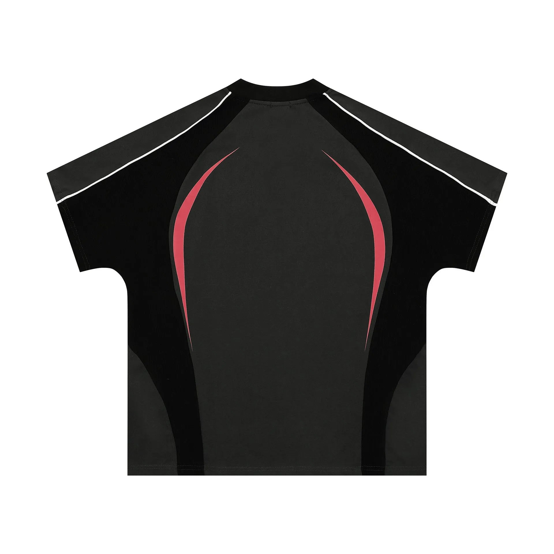Men's loose fit black t-shirt with a colour matching letters printed design on the front.