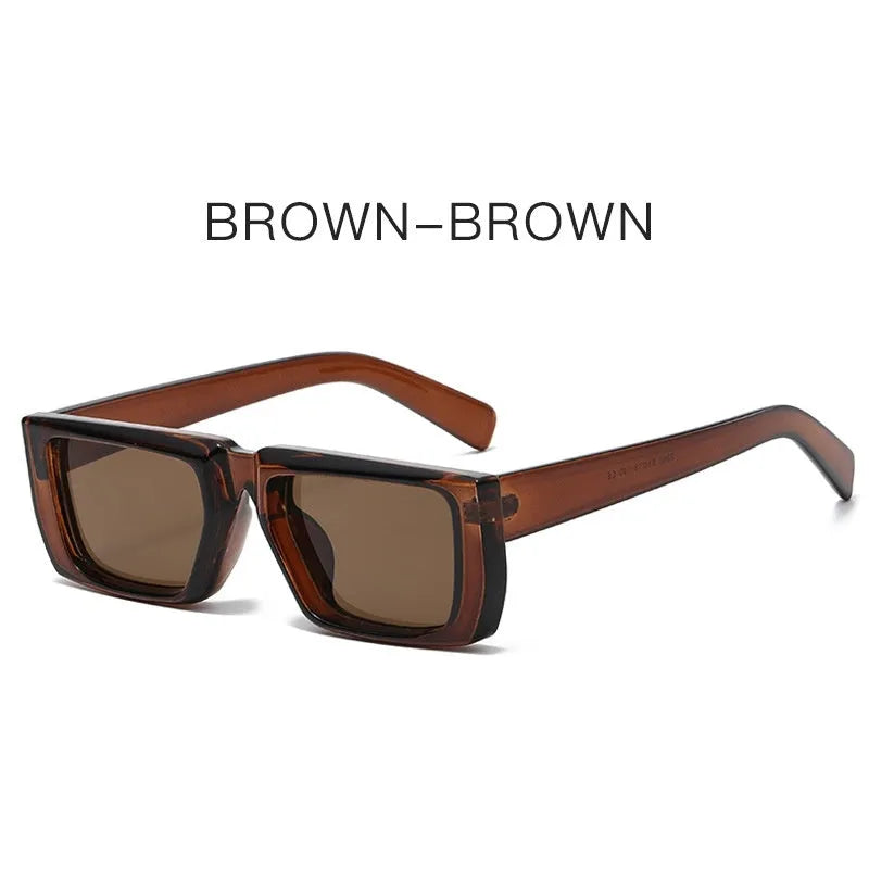 Y2K special-shaped sunglasses with UV400 protection in multiple frame and lens colour combinations