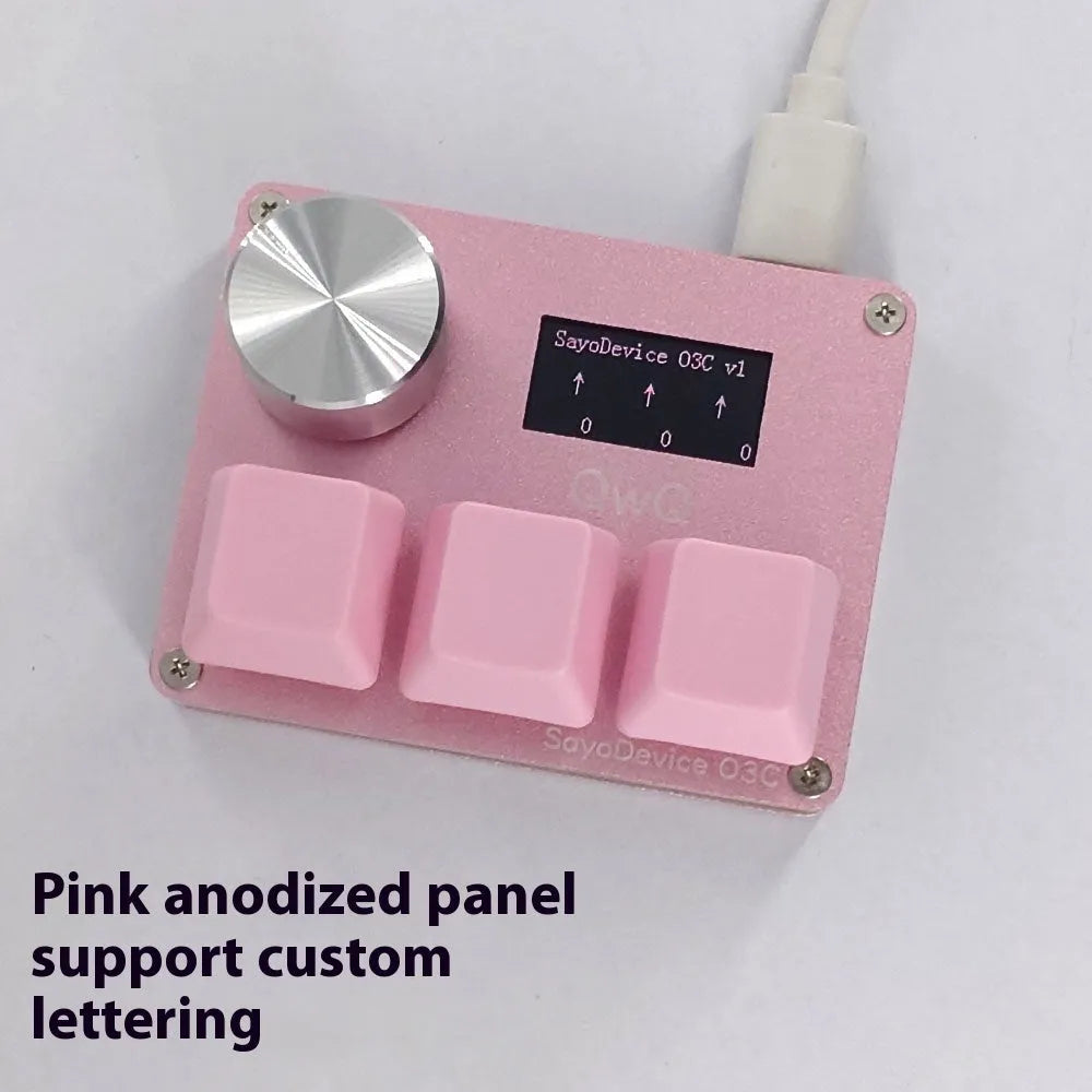 Custom magnetic axis gaming keyboard with IPS colour screen, programmable knob, and RGB backlight in a choice of colours.