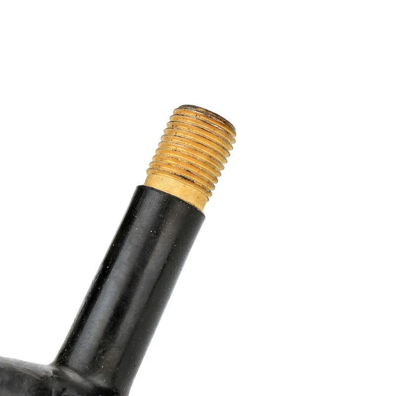Aluminium alloy mountain bike tyre valve cap shown in five colour options: black, blue, gold, silver, and red