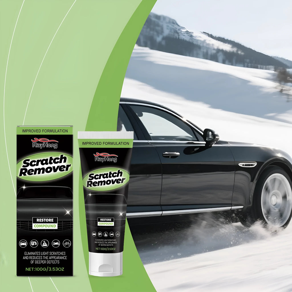 100g nano coating car scratch recovery cream tube measuring 3.8x16.3cm with calcium carbonate polish formula