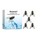 Five soft bait biomimetic insect imitation lures in storage box for fly fishing