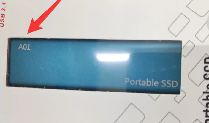 Red ultra-thin metal mobile SSD portable hard drive for high-capacity storage.