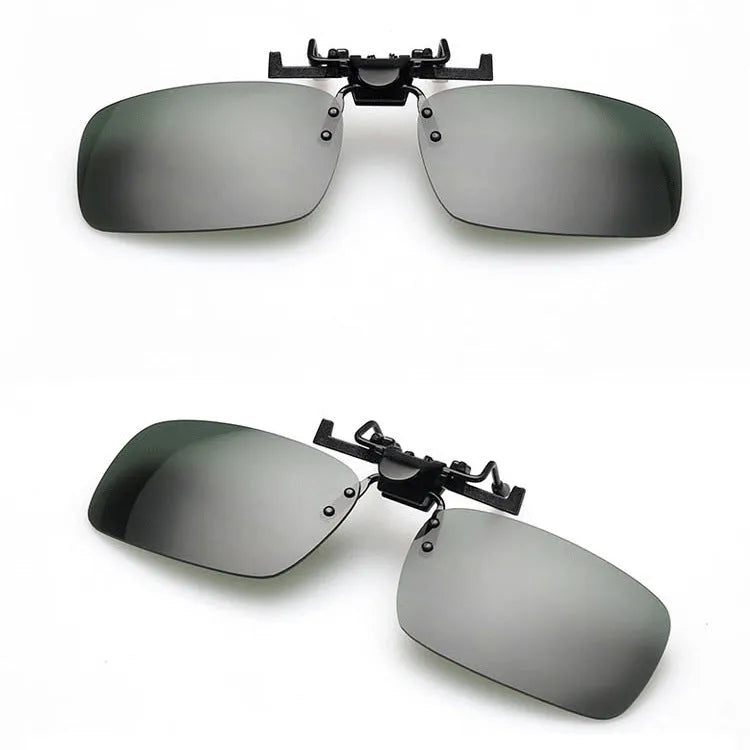 Clip-on night vision sunglasses for drivers with PC lenses in multiple colour options