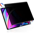 Magnetic suction anti-peeping screen protector film for iPad with paper-like texture and storage clip.