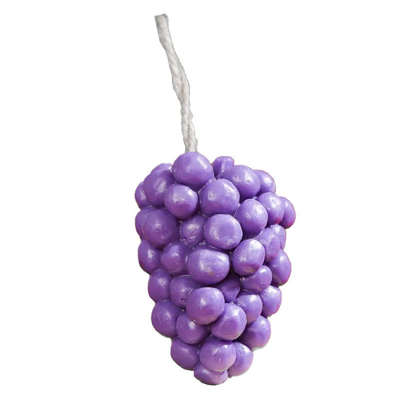 Purple and green grape cluster handmade soap bars weighing 80g each
