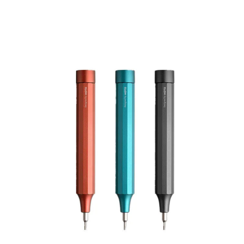 24-in-1 electronics repair screwdriver set with aluminium handle and magnetic bit storage