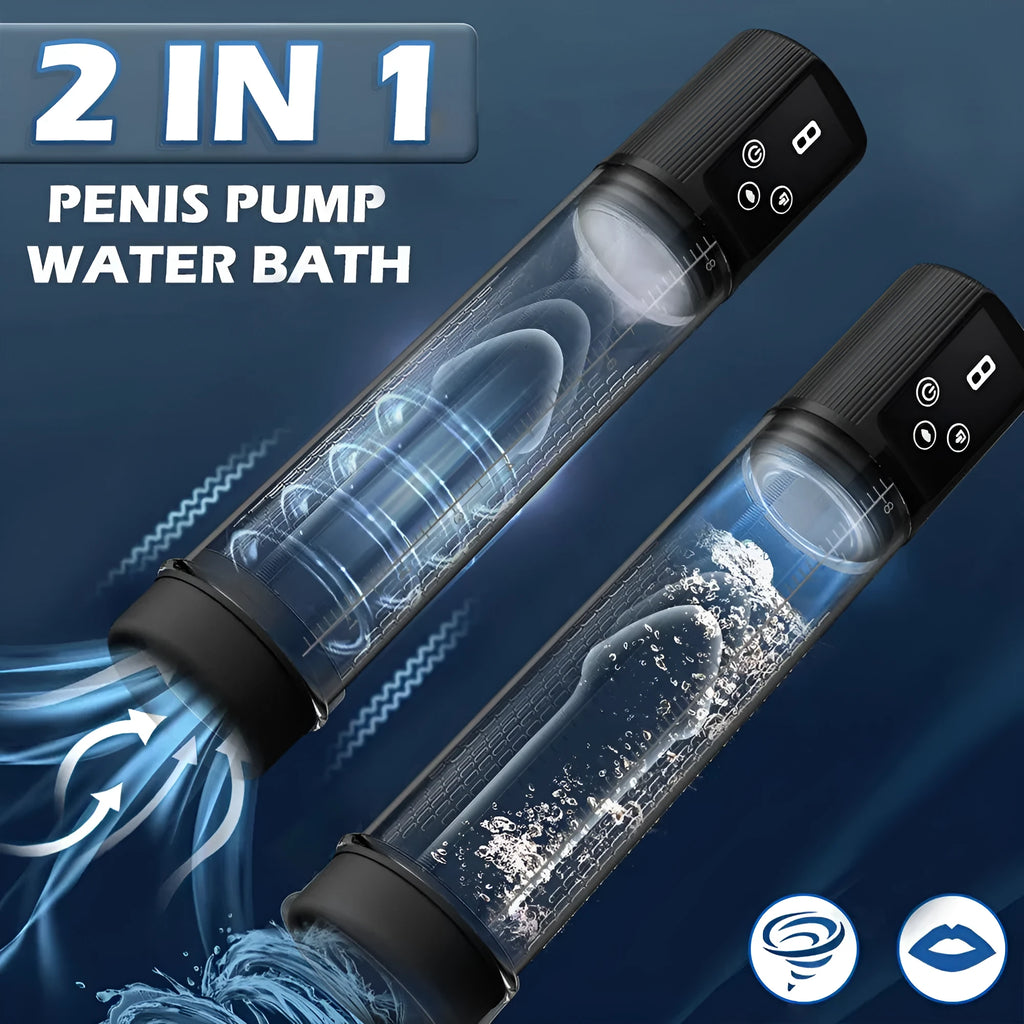 Electric penis pump with negative pressure system for male exercise training