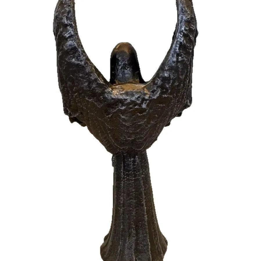 Dark Angel resin statue ornament measuring 6.5 by 5 by 17 centimetres
